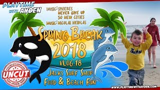 Jacks Surf Shop, Food & Beach Fun - Playtime with Ayden - UNCUT - Vlog #18