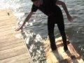 Engineer floats on boat made of mushrooms