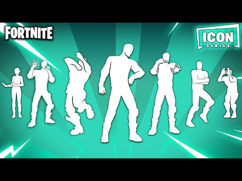 ALL ICON SERIES DANCES & EMOTES IN FORTNITE