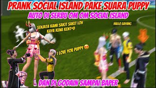 PRANK SOCIAL ISLAND PAKE SUARA PUPPY AUTO DI SERBU OM OM SOCIAL ISLAND 😱