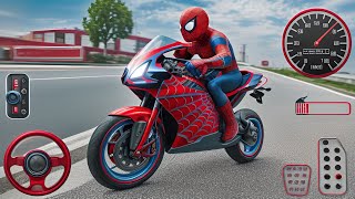 Örümcek adam motorsiklet oyunu | spiderman motorcycle game - Android Gameplay HD