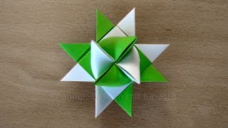 Fröbelsterne Anleitung - Einfachen Anfänger Fröbelstern Basteln Mit Papier. Weihnachtsstern Falten