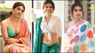 Shraddha Das Hottest Saree Looks Latest Compilations Ethnic Outfits2024