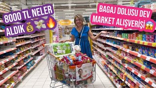 Aylar Sonra Büyük Market Alişveri̇şi̇bagaj Dolusu Neler Aldik8000 Tl