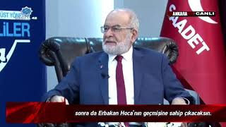 Temel Karamollaoğlu Erbakan Hoca Böyle Yaparmış. Keşke Olsaydı Da Ne Yapacağını Görseydik Şimdi.