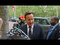 Cameron visits wedding crowds