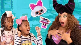 Toy School! Bad Teacher Maleficent w/ FAKE LOL Surprise Dolls Prank