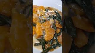 Ginataang Kalabasa At Sitaw