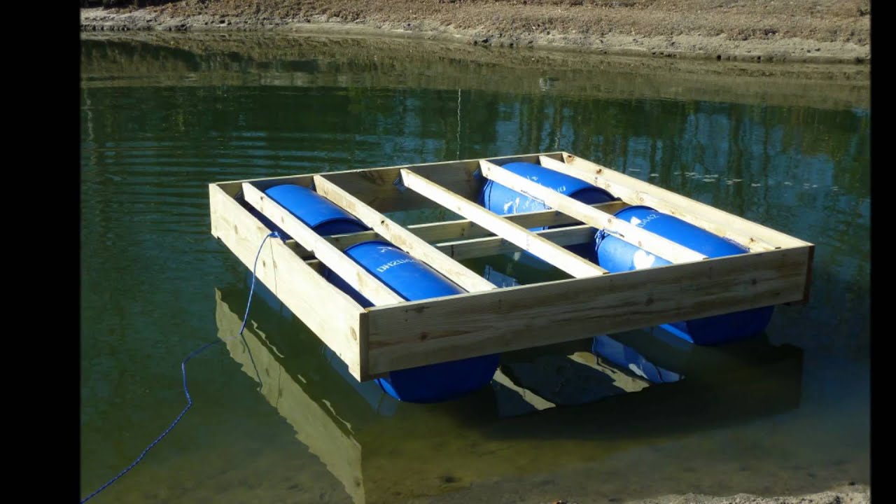 floating dock in progress - YouTube