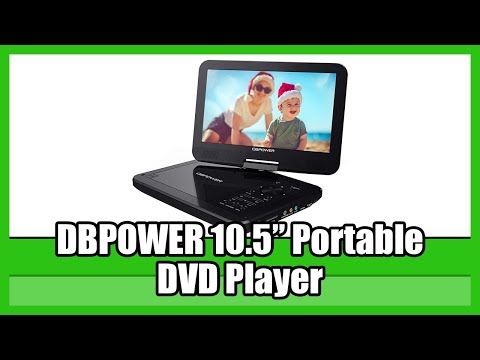 DBPOWER 10.5" Portable DVD Player w/Rechargeable Battery | BEST Portable DVD Player For Kids | 2019