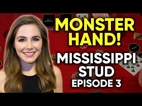 MONSTER HAND! Mississippi Stud Poker! GREAT WIN!! $1500 Buy In! Episode 3