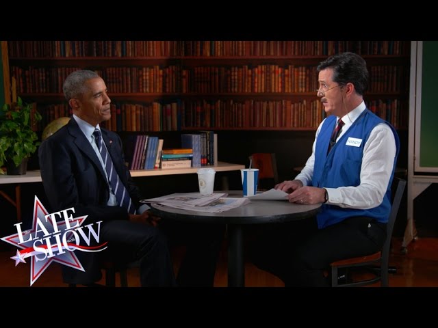 Stephen Helps President Obama Polish His Résumé -