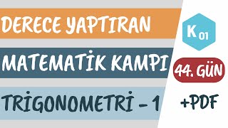 44. Gün | Trigonometri - 1 | Trigonometri'ye Giriş | K01 | 2024 AYT Matematik Ka