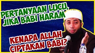 Pertanyaan lucu, Jika babi haram, kenapa Allah ciptakan babi? ● Ustadz Khalid Basalamah