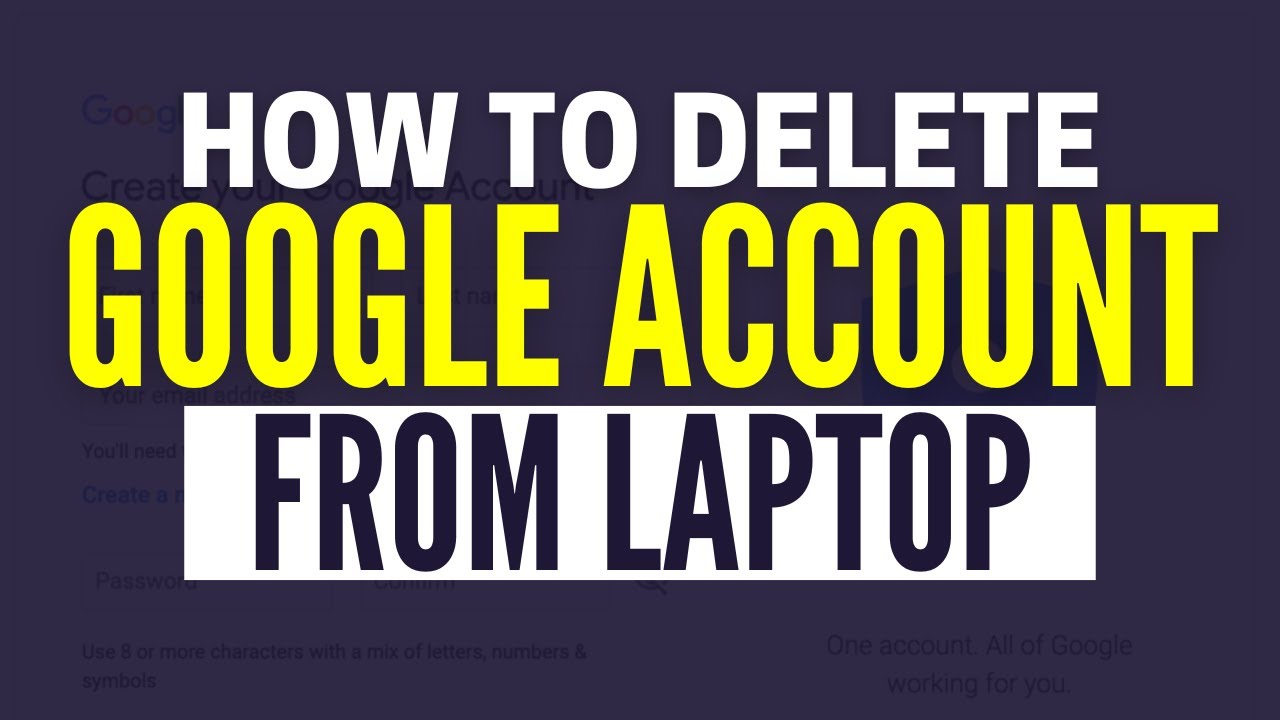 How To Delete a Google Account From Laptop (2024) How To Delete a Google Account From Laptop (2024)