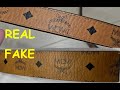 Real vs fake MCM Belt. How to spot fake MCM belts