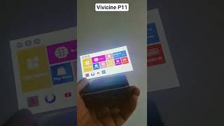 Vivicine P11 3D Dlp Projector,Ultra Mini Size With Type C Interface For Powerbank Charging