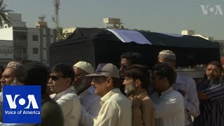 Funeral prayers in Karachi, Pakistan for the victim in US school shooting