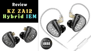 Kz Za12 Hybrid Iem Adjustable Tuning Earphones