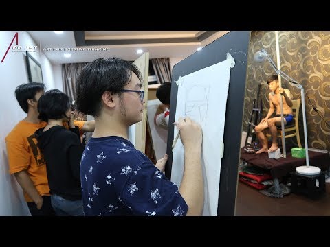 HỌC VẼ HÌNH HỌA CHÂN DUNG - TOÀN THÂN TẠI DOART