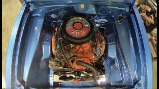 BIG BLOCK IN AN A BODY 'CUDA! THE FIRST A BODY CUDA WE HAVE DONE AND OF COURSE IT'S A BIG BLOCK!