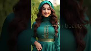 4K Muslim Hijab Beautiful Woman