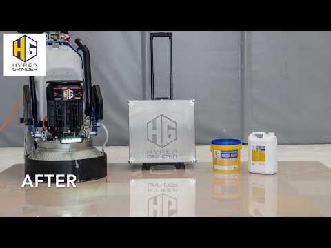 Marble floor grinding and polishing with TITAN 530 VS grinder