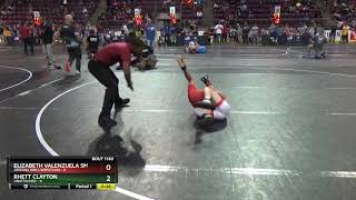 12U 74 Elizabeth Valenzuela Smith Arizona Girls Wrestling Vs Rhett Clayton Unattached