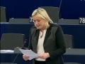 Marine Le Pen contre une politique étrangère commune de L'UE aux services des Etats-Unis