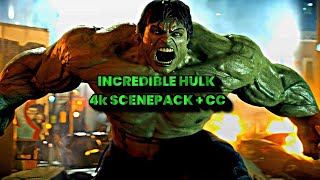 Incredible Hulk 4K Scenepack With Cc For Edit