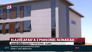 ELAZIĞ AFAD'A 2 PERSONEL ALINACAK