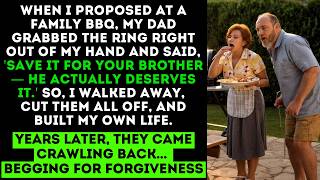 When I Proposed At A Family Bbq, My Dad Grabbed The Ring Right Out Of My Hand And Said......