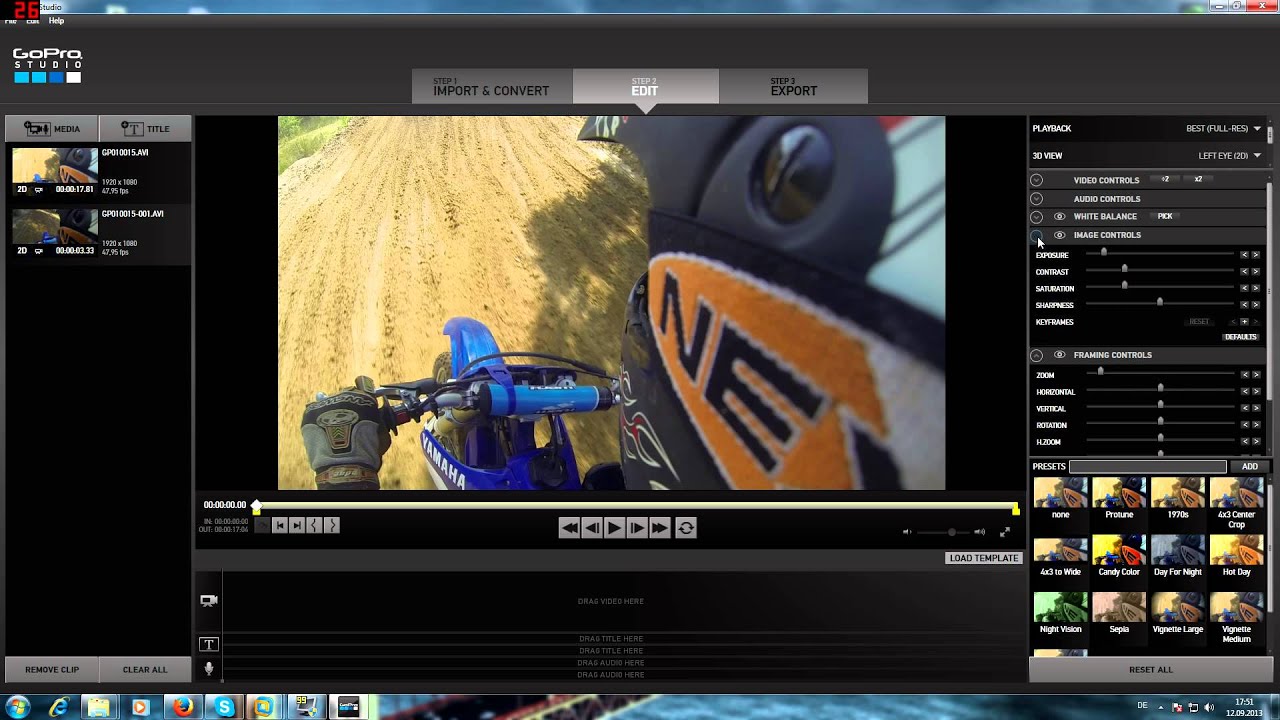 GoPro Studio 2 Basis Tutorial (Rundgang) YouTube