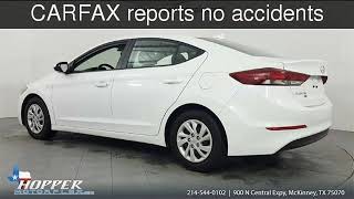2017 Hyundai Elantra SE Used Cars - McKinney,Texas - 2019-01-20