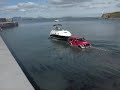 Sea Ray boat launch on Lecanvey beach