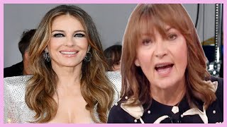 Lorraine Kelly Shocked By Liz Hurleys Daring Nta Dress Too Much Cleavage