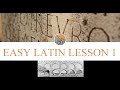 Easy Latin Lesson #1 | Learn Latin Fast with Easy Lessons | Latin Lessons for Beginners | Latin 101