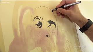 Seattle artist uses coffee and wine to capture unforgettable faces - KING 5 Evening