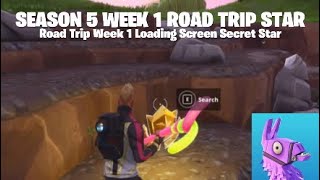 Fortnite Week 1 Road Trip Loading Screen Secret Star Location