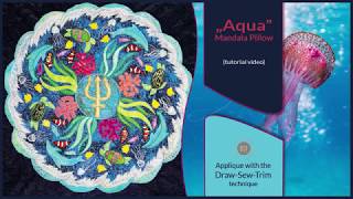 How it was made - Aqua Mandala Pillow (DST / Time-lapse)