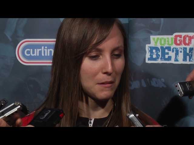 Page Playoff 1 vs 2 Media Scrum - 2013 Scotties Tournament of Hearts