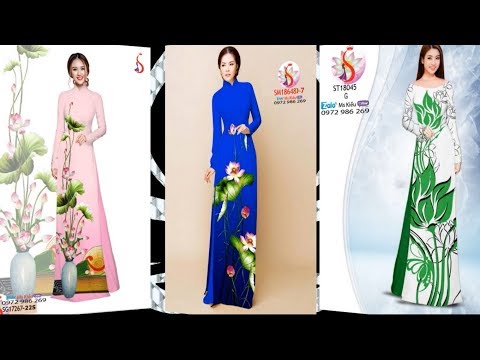 TOP 50 MẪU ÁO DÀI HOA SEN ĐẸP NHẤT (P1) TẠI 💝 Vải Áo Dài S