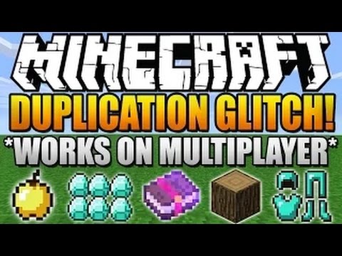 Minecraft 1.8 Multiplayer Servers Duplication GLITCH Duplicate Items on Servers
