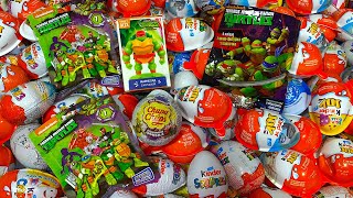 Киндеры И Яйца Сюрпризы Черепашки Ниндзя.unboxing Kinder And Surprise Eggs Tmnt