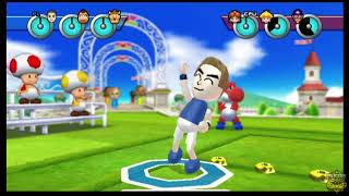 Mario Sports Mix Exhibition Mode Part 68 Dodgeball 3 On 3 Peachs Castle