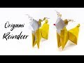 Origami Reindeer Tutorial - Christmas DIY - Paper Kawaii