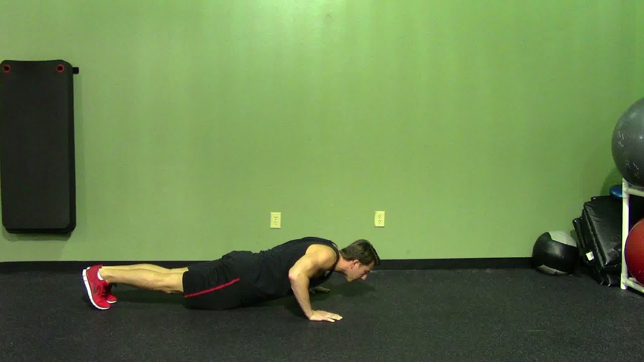 Close Grip Push Up HASfit Push Up Exercise Demonstration Narrow