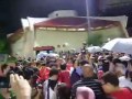 Dr Chee Soon Juan surrounded by supporters at Woodlands Stadium after SDP rally 30th April