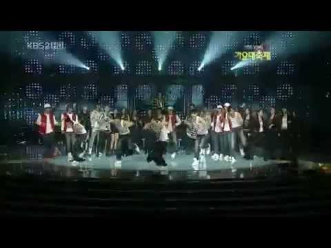 KBS Gayo Daejun 091230 IN THE CLUB snsd+ Kara+ 2pm+ shinee+ suju