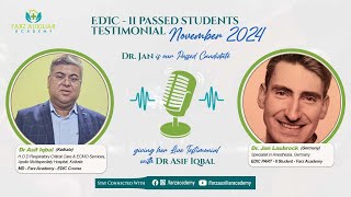 Edic Part Ii Success Story At Farz Academy Ft. Dr. Jan Laubrock